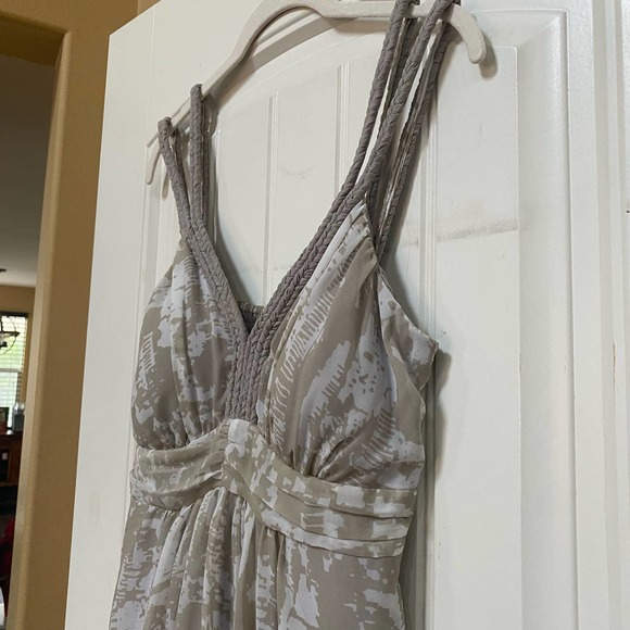 Soft Surroundings Built in Bra V-neck Strappy Long Maxi Dress Medium Petite - Picture 5 of 10